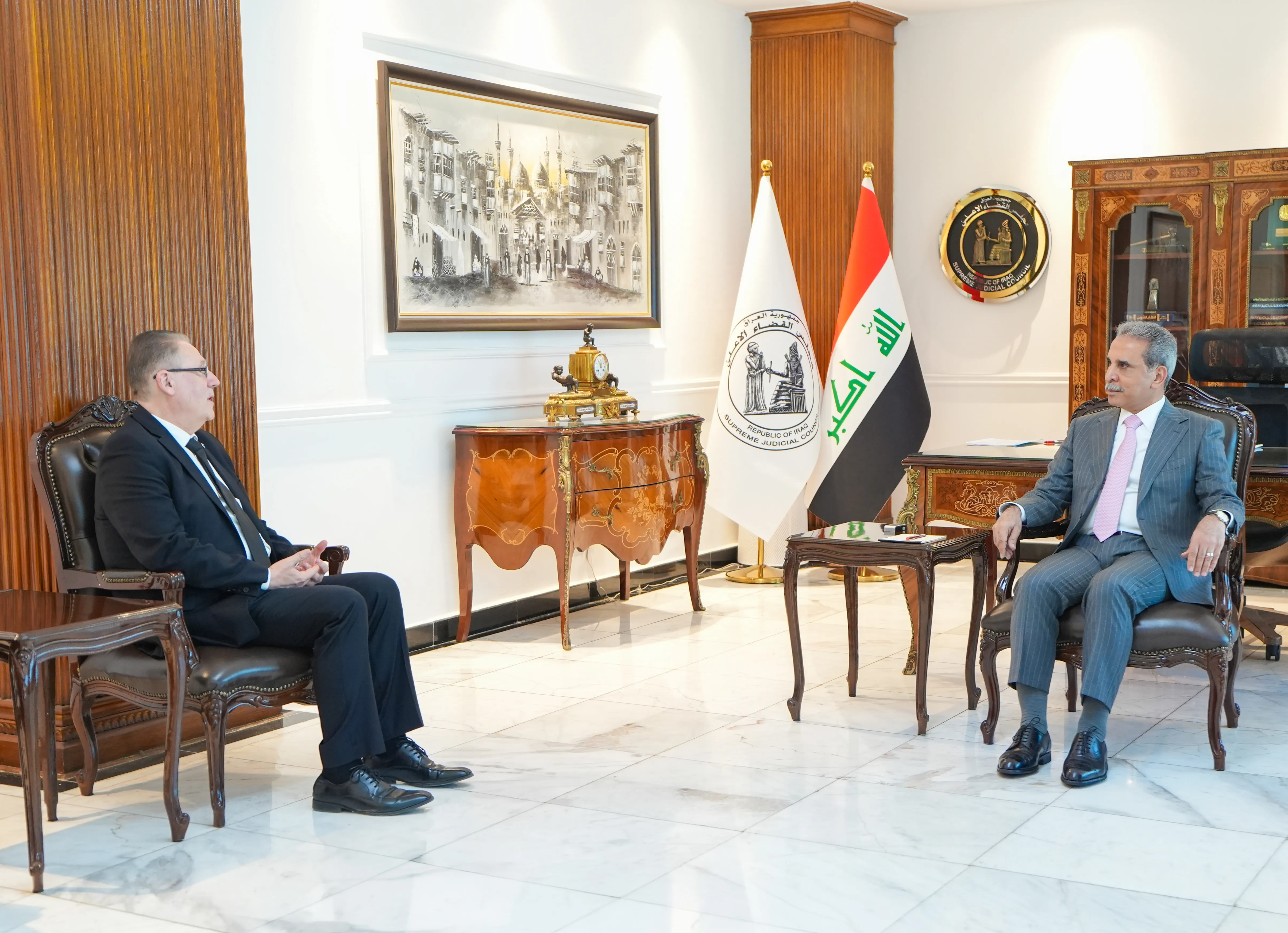 العراق والأمم المتحدة يبحثان تعزيز التحول الرقمي في القضاء