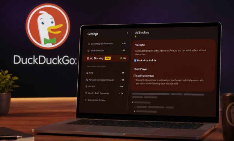 متصفح DuckDuckGo يتحدى جوجل بحظر إعلانات يوتيوب تلقائياً