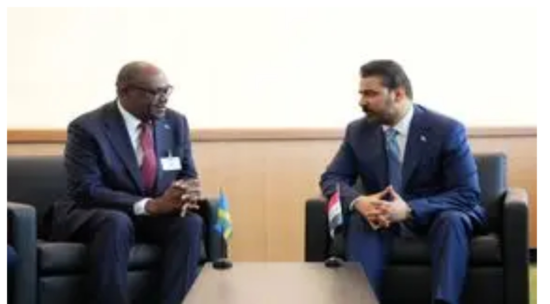 الزيدي يبحث مع رئيس وزراء رواندا تعزيز التعاون الاقتصادي والاستثماري