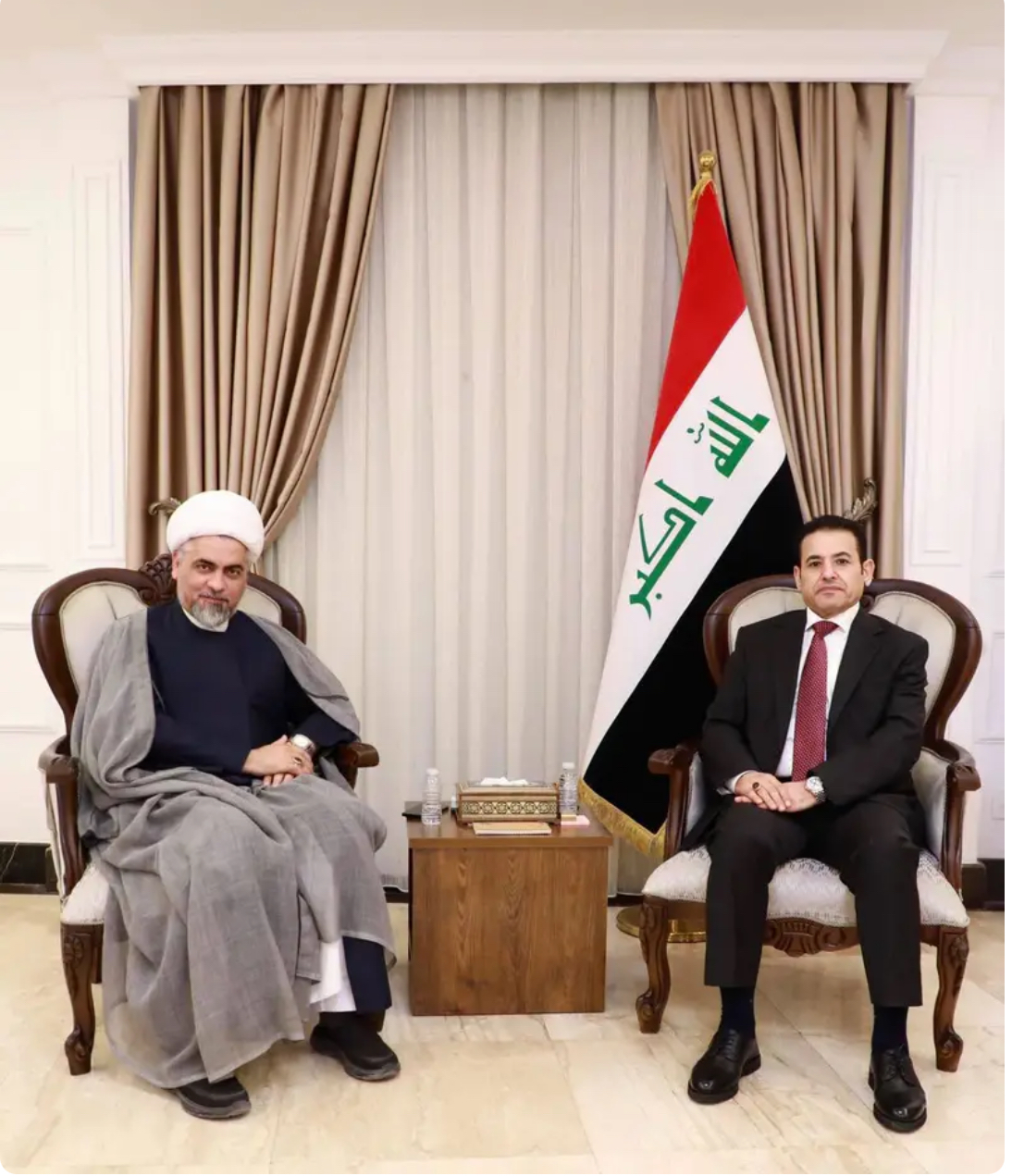 الأعرجي والعتبة الحسينية يبحثان توثيق جرائم داعش والقاعدة وتعزيز السلم المجتمعي